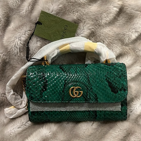 GUCCI MINI DIANA PYTHON BAG - Picture 3 of 12